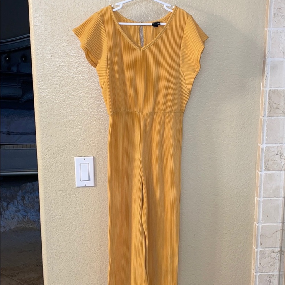 Cute yellow girls romper